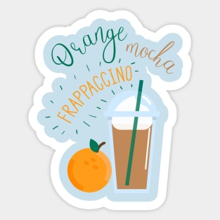 Orange Mocha Frappaccino Sticker